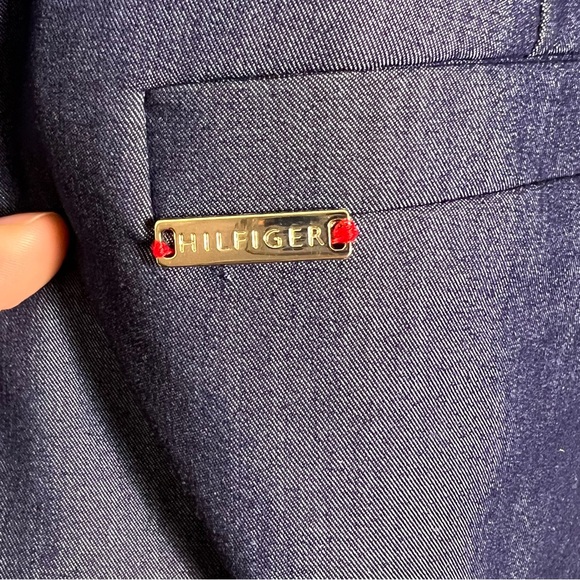 Tommy Hilfiger Dark Indigo Wide-Leg Pants - Size 8 - Picture 9 of 11